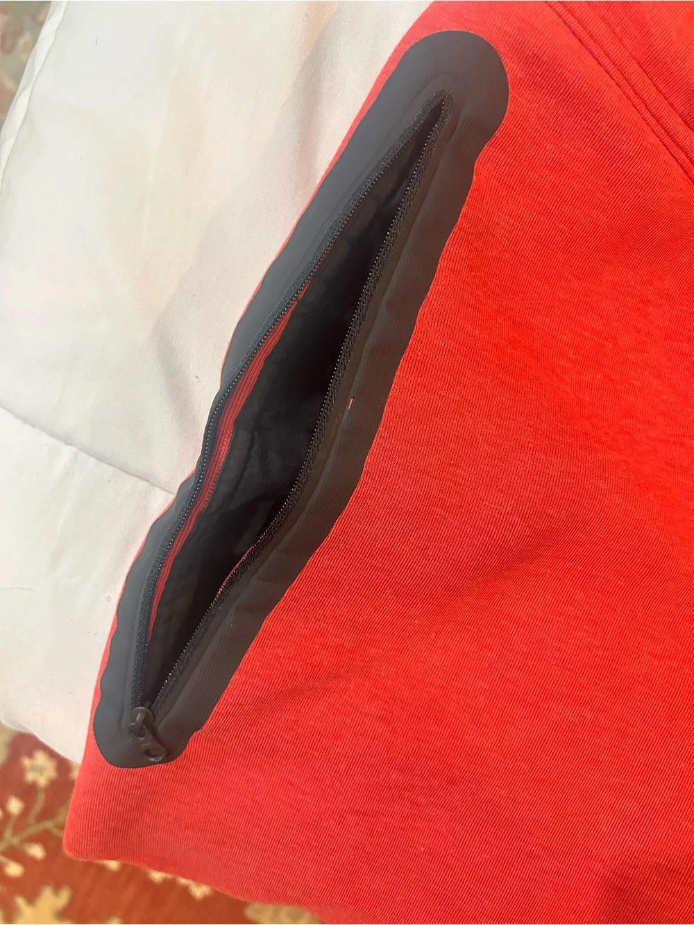 Nike Red Kids Sweatpants Joggers with Black Accents